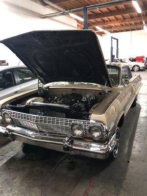 1963 impala ss LS1 in for service