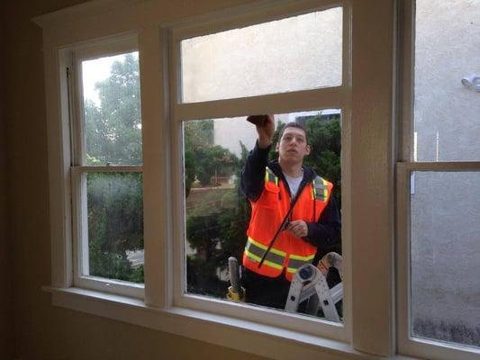 Safely cleaning your windows is a prime concern for us.