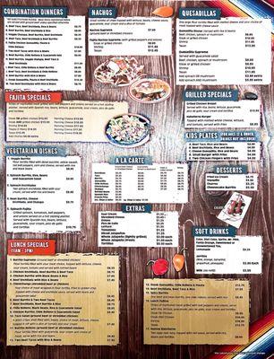 Full menu