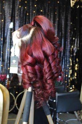 Permanently colored luxury hair