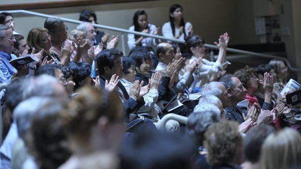 An enthusiastic audience reaction at a recent Chamber Music | OC performance