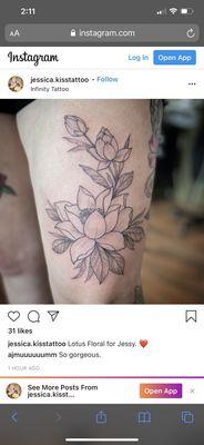 New Tattoo by Jessica today