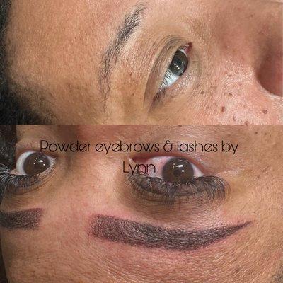 Powder eyebrows by Lynn