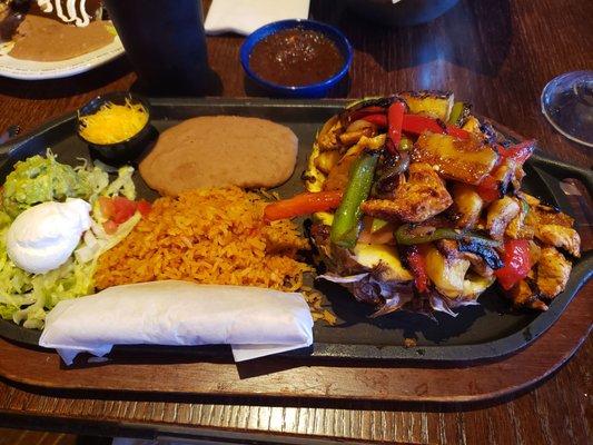 Pina fajitas with chicken