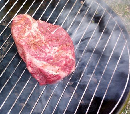 Beautiful steaks.