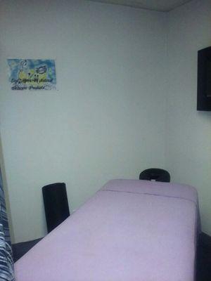 Treatment room, here's where you relax and leave the rest to Myo X Tension Massage spa.