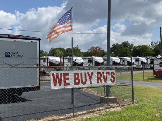 Yep we buy , sell, trade, and consign RV's.