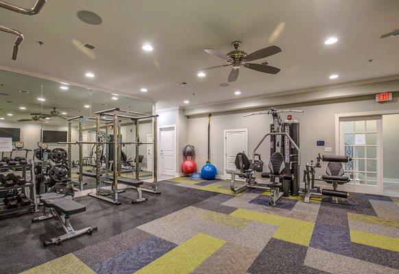 Gym with state of the art weight lifting and suspension training equipment