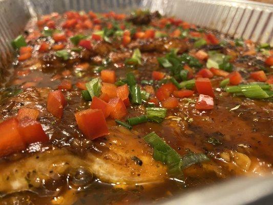 Garlic honey shrimp