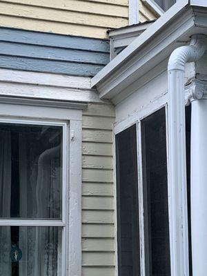 Drip edge is too low and covers classic trim.