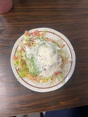 Tostada de pollo