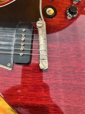 1960 Gibson Les Paul Special. Replace original wraparound tailpiece with music city one