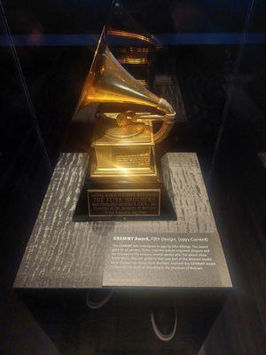 The current Grammy design.