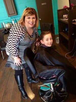 Ashley rocks and treated this little one like a Diva.  Amazing stylist and such a great smile!