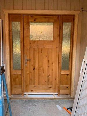 Front door install