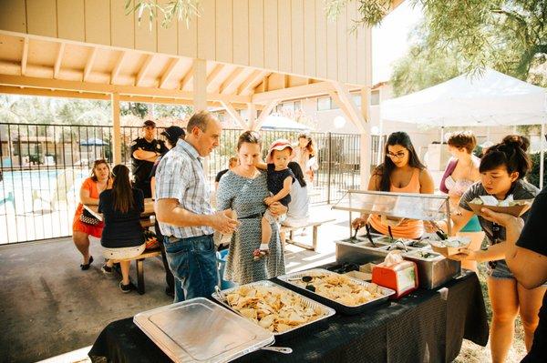 Resident Event Catered by Chando's Tacos