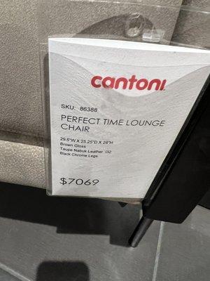 Cantoni Furniture Design Studio Irvine, CA