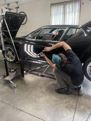 Dent Repair on a DeTomaso Pantera