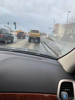 Mud flaps would be nice.  Thanks for breaking my windshield.