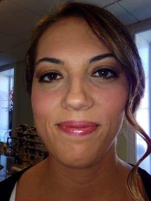 A beautiful bride's makeup!