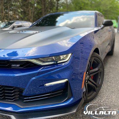 Camaro ss fully protected with ceramic coating and windows tinted all around