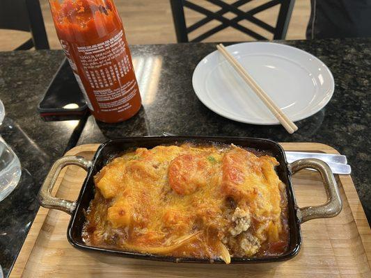 Baked Pork Chop Rice 豬排芝士蕃茄煱飯