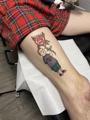 Bobby mf Hill in the cut! Rocking a truly traditional gnarly rose, ignore my baby skin getting red it's healed really well!