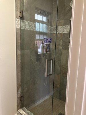 Glass shower door