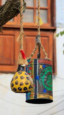 Holiday decorations in Harambe, Africa