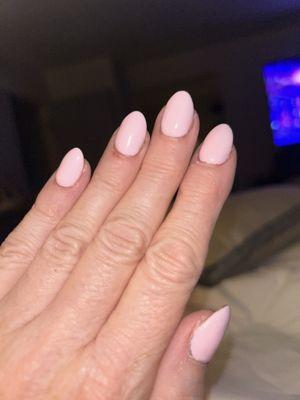 Love my pale baby pink mani!