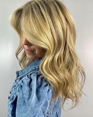 Beautiful blonde highlights