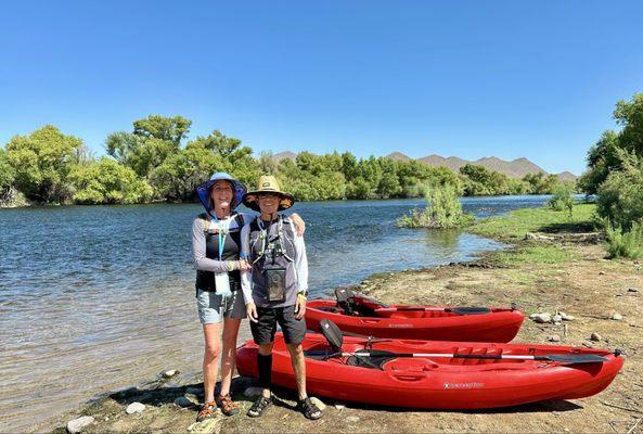 Made it to the takeout after a two hour paddle