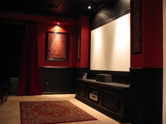 Home Theater with full lighting control.