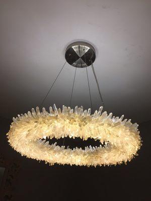 We don't want this UFO 'landing'. Thank you Chandelier Masters for all your help!