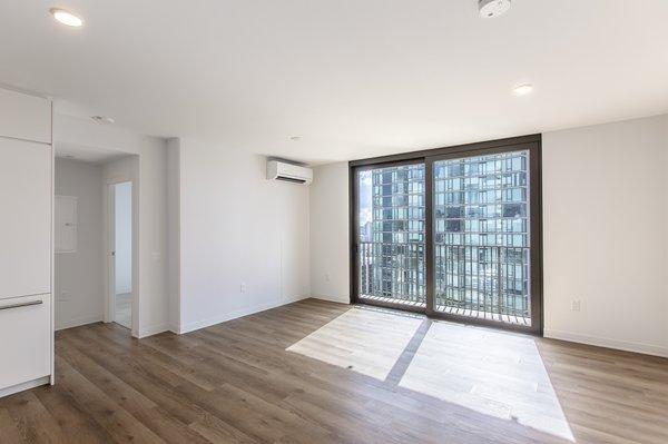 Living room of 1 bedroom condo in Kakaako area of Honolulu