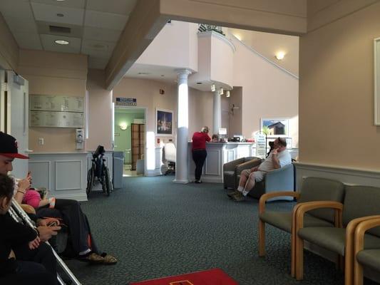 Very unhurried pace in the waiting room.