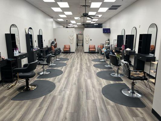 Salon after the new remodel in 2024!