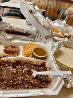 Chicken mole plate