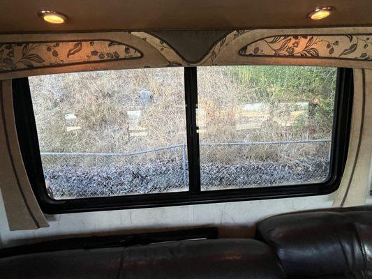 Foggy Rv window finish