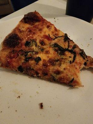 Maragarita pizza was slightly more editable over the scampi, as spinach was not good