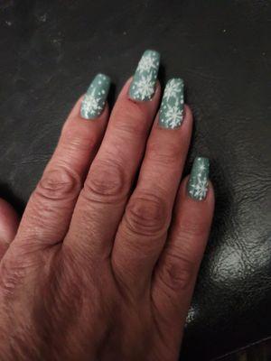 I asked for snowflakes!!!  I got snowflakes.   LOVE THEM