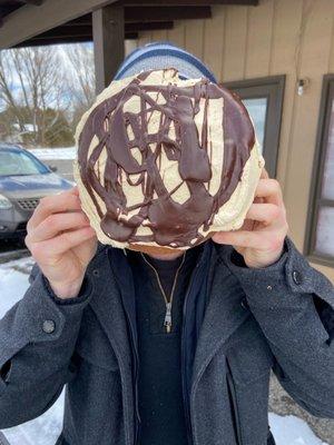 The peanut butter and chocolate donut the size of my head! ALSO, only $3. UNREAL!!!!