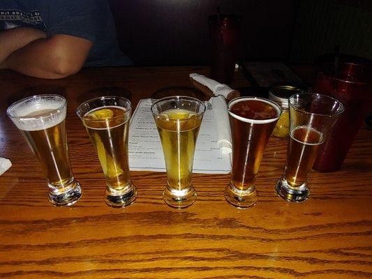 Samples of their beer