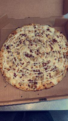 chicken bacon ranch pizza