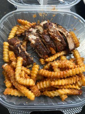 Half Slab of Ribs with Fries