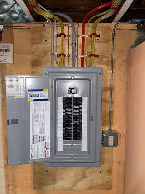 New electrical panel & wiring after a complete house rewire