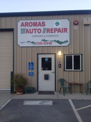 Front of the repair shop