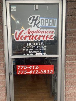 HR Appliances Veracruz front door