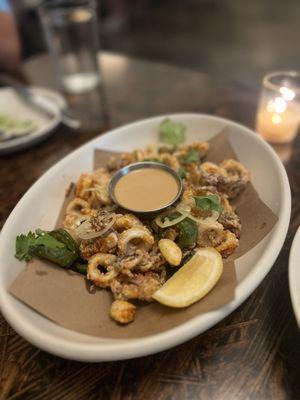 Crispy calamari