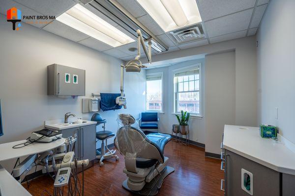 Interior Office Painting in Methuen MA. Pleasant Valley Dental Health.